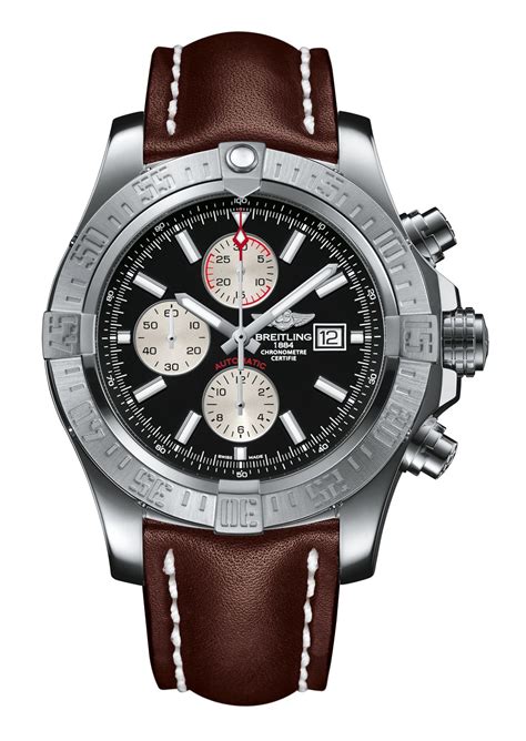 breitling super avenger ii leather strap